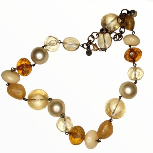 Furla Elegant Amber Beaded Necklace - Picture 3 of 4
